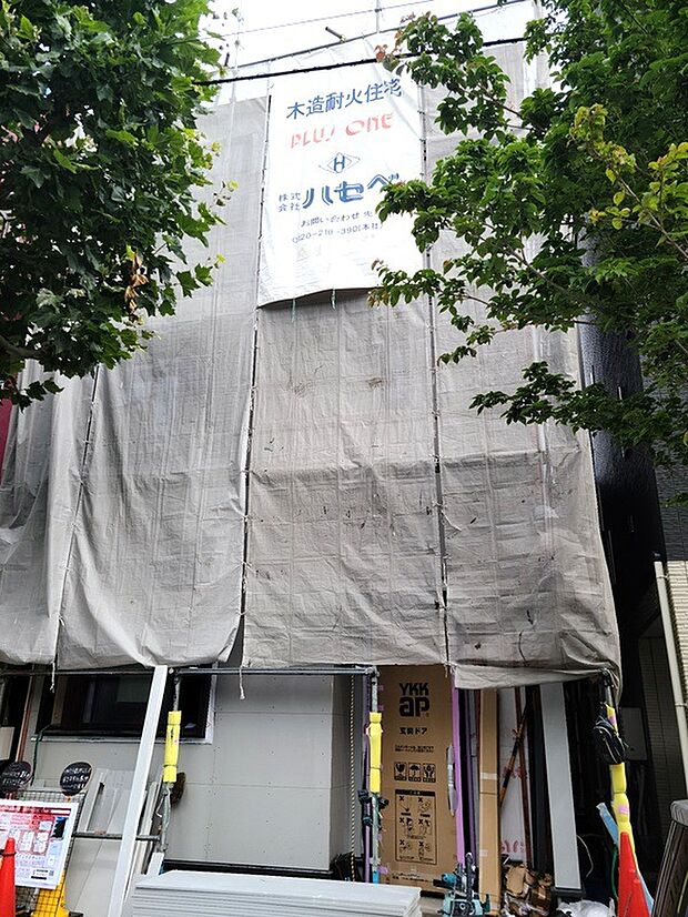 建物上棟済です。 ご見学希望はお問合わせください。