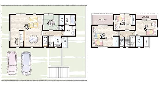 【4LDK】○西山小学校・・・徒歩12分 ○有野北中学校・・・徒歩22分