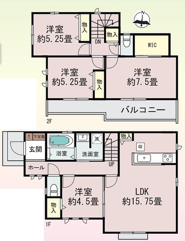【4LDK】○名倉小学校・・・徒歩8分 ○丸山中学校・・・徒歩11分