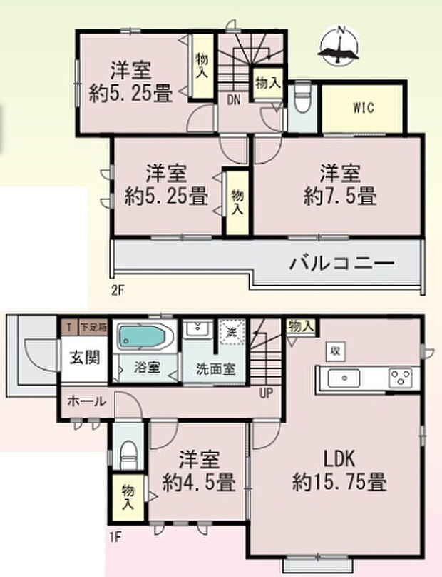 【4LDK】○名倉小学校・・・徒歩8分 ○丸山中学校・・・徒歩11分