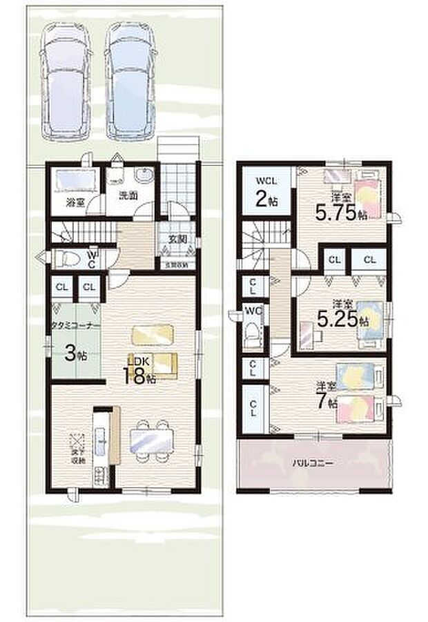 【3LDK】○社学園小学校・・・徒歩9分 ○社学園中学校・・・徒歩9分