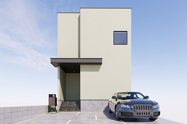 ■CGイメージパース/2号地外観パース■（建物未完成のためイメージパースです）