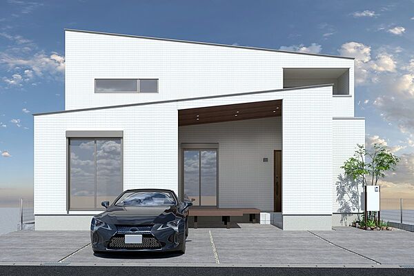 ■CGイメージパース/2号地外観パース（建物未完成のためイメージパースです）■