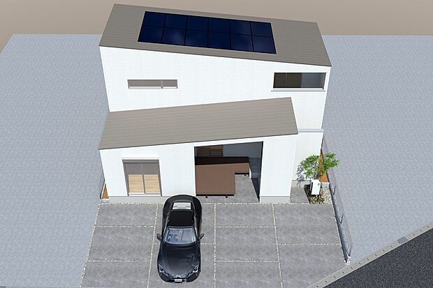 ■CGイメージパース/2号地外観パース（建物未完成のためイメージパースです）■