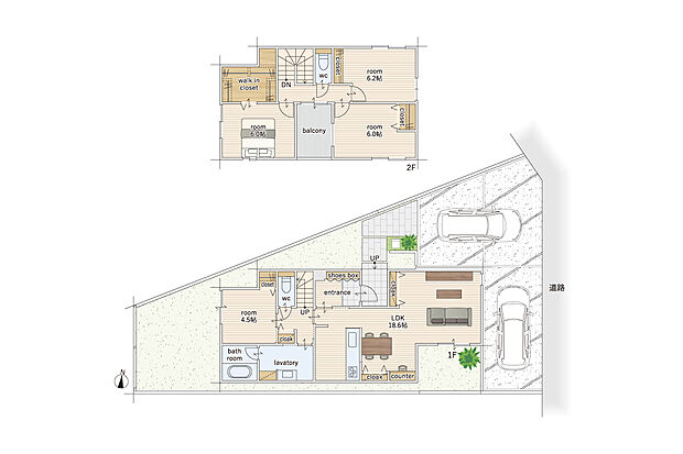 ■1号地間取り■