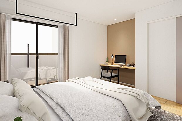 【CGイメージパース/2号地内観パース】(建物未完成のためイメージパースです)