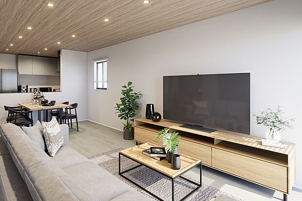 【■CGイメージパース/3号地内観パース■】(建物未完成のためイメージパースです)