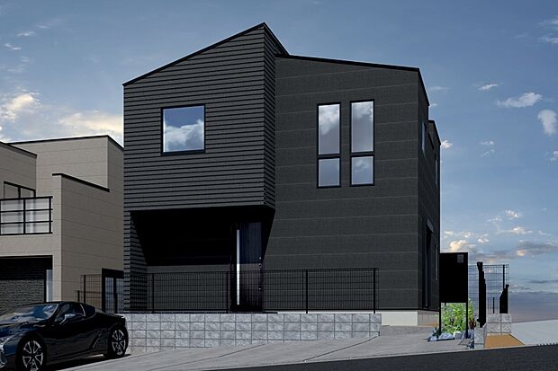 【■CGイメージパース/1号地外観パース■】(建物未完成のためイメージパースです)