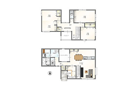 建物面積にはインナーバルコニー4.14ｍ2を含む。 