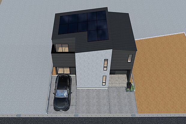 【■CGイメージパース/2号地外観パース■】（建物未完成のためイメージパースです）