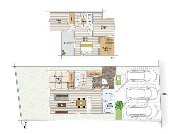 (3号地)、価格4590万円、4LDK、土地面積166.78m2、建物面積102.69m2