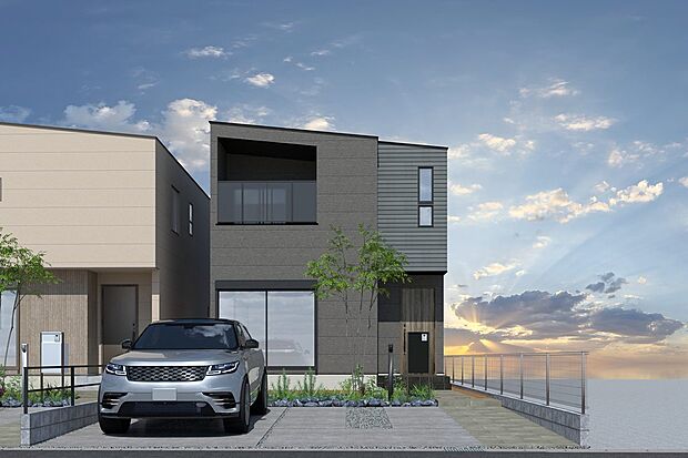 ■CGイメージパース/1号地外観パース（建物未完成のためイメージパースです）■