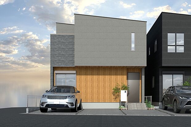 ■CGイメージパース/3号地外観パース(建物未完成のためイメージパースです)■