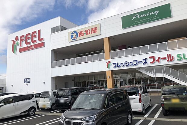 フィール(三郷店) 徒歩4分
営業時間10:00~21:00 (日曜日のみ9:00開店) ユニクロ、西松屋、GU、保育園等のテナントが入っているショッピング施設です。