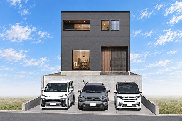 【2号地外観イメージパース】
建物プラン例(2号地)建物価格1990万円、建物面積98.12m2
