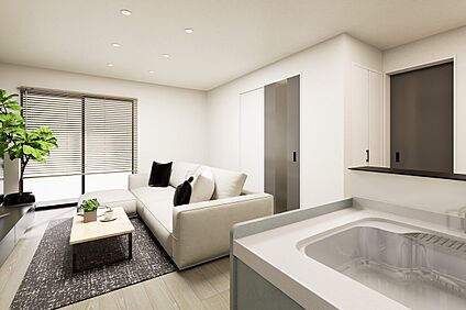 【内観イメージパース：リビング】