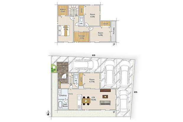 【4SLDK】家族で過ごす時期が増える18帖LDK。効率良い家事動線・家事らく設備で育児中のママも自分の時間を楽しめそうです。