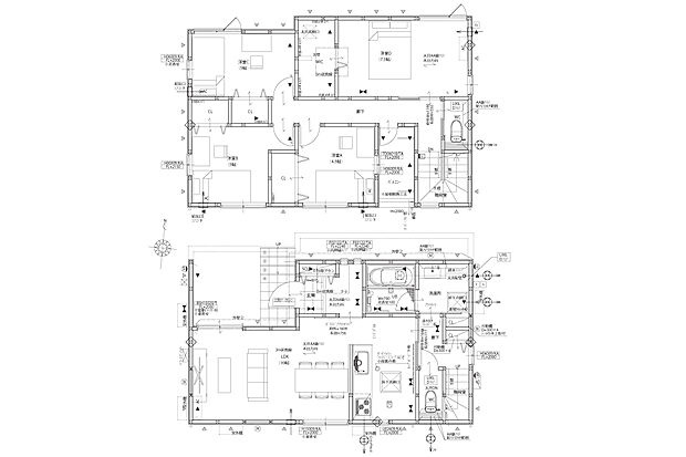【1号地 間取図<4LDK>】土地価格3040万円、土地面積99.52m2
建物価格1850万円、建物面積102.49m2