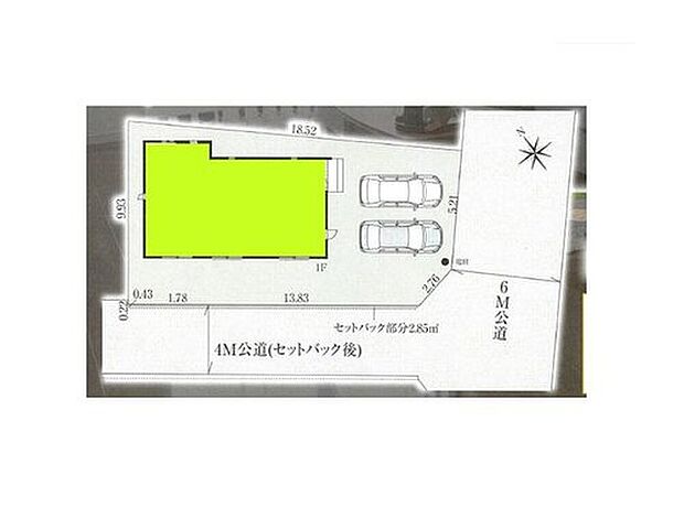 ≪全体区画図≫
◎カースペース並列で2台可能♪
◎LDK広々18帖♪
◎全居室南向き♪
