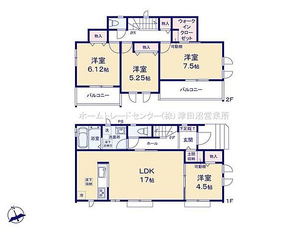 家族みんなが揃う場所だからこそ一番に陽当たりを考慮し明るくゆったりとくつろげる場所として設計しております。※こちらはCGで画像生成したイメージ画像になります。家具などは付いておりません。