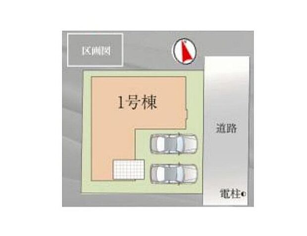 ≪全体区画図≫
◎駐車スペース2台分のゆとりあるスペース♪
◎食洗機・床暖房完備♪