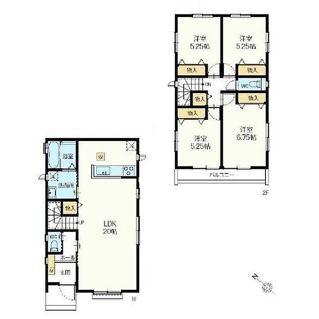 (A号棟)、価格5990万円、4LDK、土地面積134.81m2、建物面積98.53m2