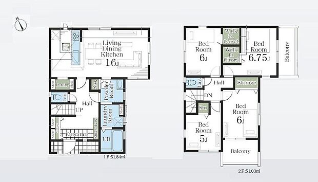 (1号棟)、価格5680万円、4LDK、土地面積155.39m2、建物面積102.87m2