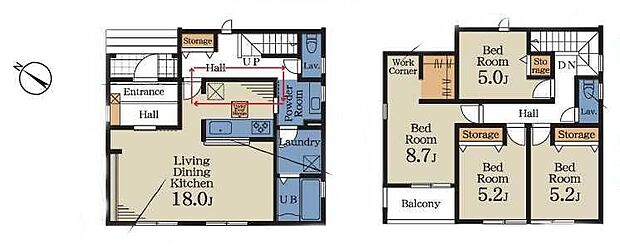 (1号棟)、価格4290万円、4LDK、土地面積143.07m2、建物面積111.78m2