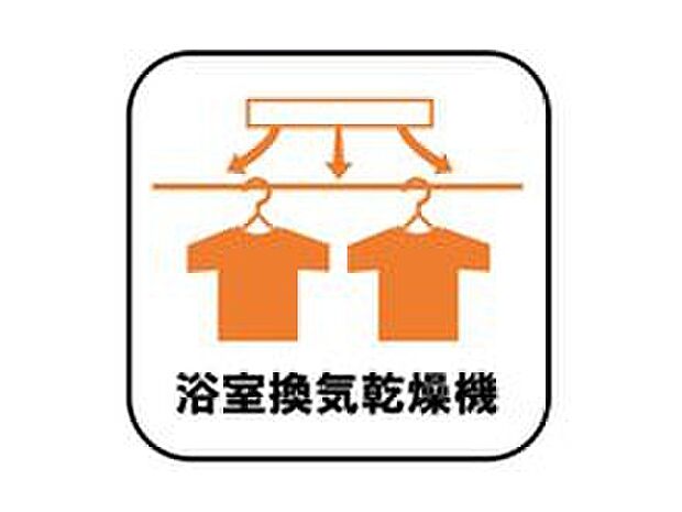 【【浴室換気乾燥機】】雨の日や冬場のお洗濯に嬉しい装備。洗濯物を乾かすだけでなく、入浴の度に換気機能で湿気を排出できるためカビの防止にもなります。