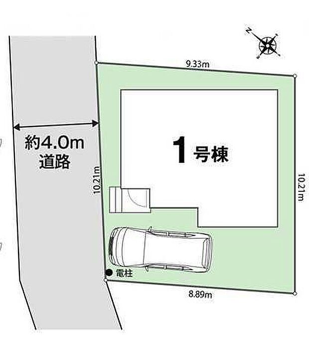 【全体区画図】◎家族のカーライフにゆとりをもたらす、駐車1台分のスペースを確保♪
◎高い資産価値と品質♪長期優良認定住宅♪
