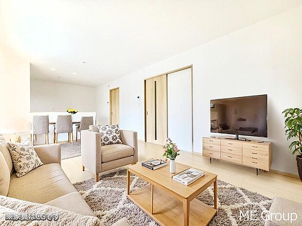 ■心落ち着く場所、ゆったり過ごせるリビング