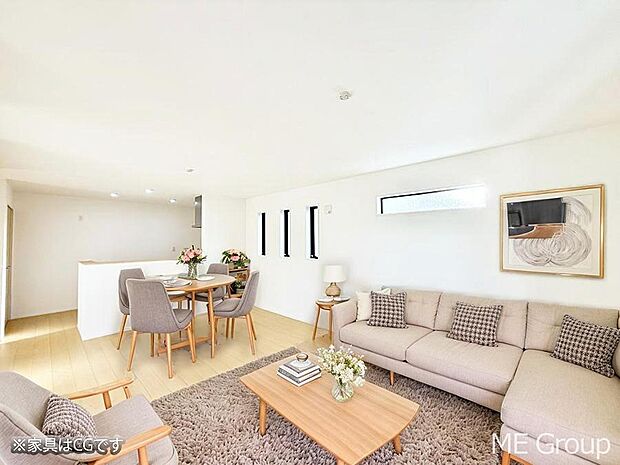 ■心落ち着く場所、ゆったり過ごせるリビング