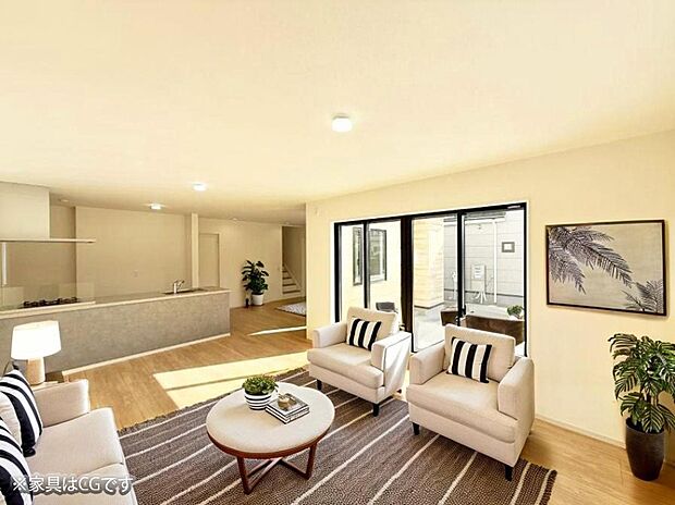 ■心落ち着く場所、ゆったり過ごせるリビング