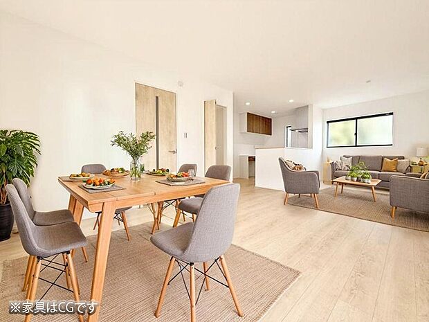 ■くつろぎと笑顔が集まる、心温まるリビング