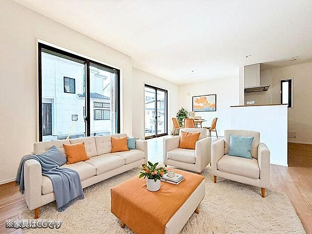 ■心落ち着く場所、ゆったり過ごせるリビング