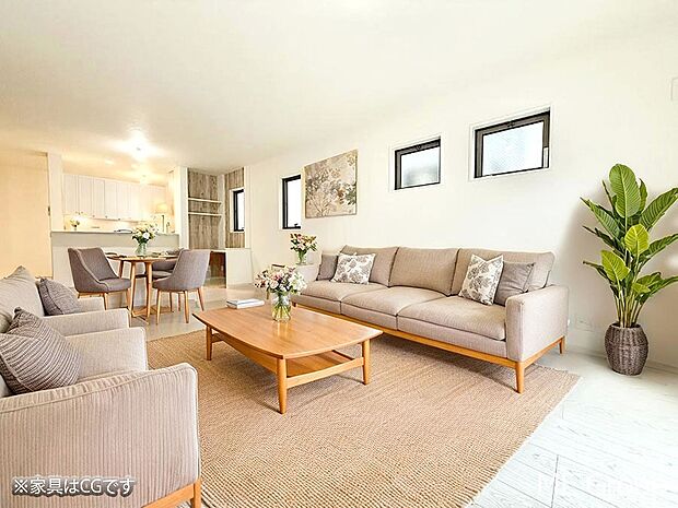 【リビングダイニング】■シンプルだけど贅沢、大切な人と過ごす心がほどける空間