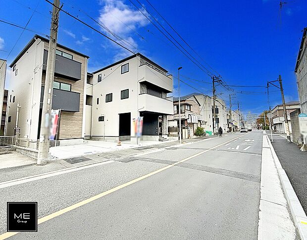 【前面道路含む現地写真】■新しい住まい、街の新しい風景