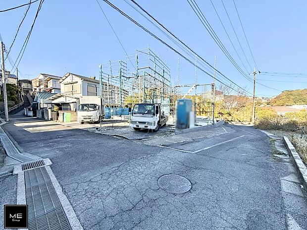 【前面道路含む現地写真】■新しい住まい、街の新しい風景
