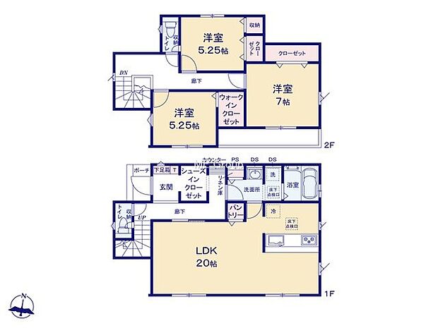 【3LDK】2号棟  
