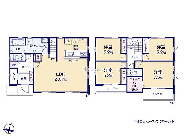 【4LDK】1号棟