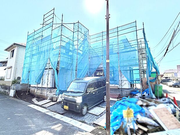【現地外観写真】1号棟 ■環境への配慮と暮らしやすさを両立!省エネ住宅で始める快適な新生活