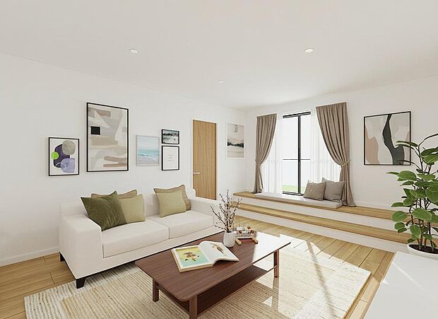 暮らしの可能性が広がる3階居室※イメージパース■3階にはプライベートなスイート空間。そのまま一歩外に出れば、誰にも邪魔されない日常をリゾートに変える非日常空間が広がります。