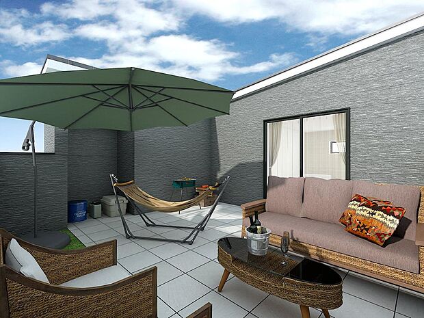 【屋上庭園 (C)】※完成予想パース