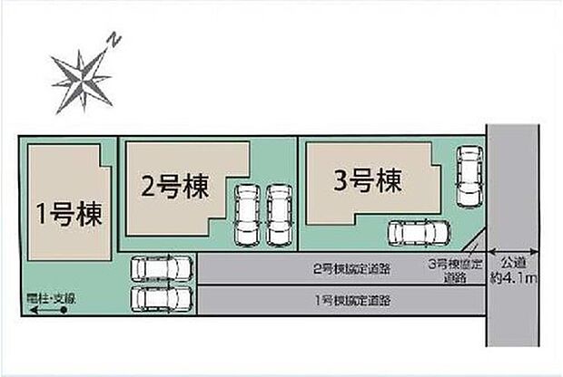 ご家族で複数台お車をお持ちの方にも安心。
2台駐車が可能な、ゆとりのあるカースペースです。