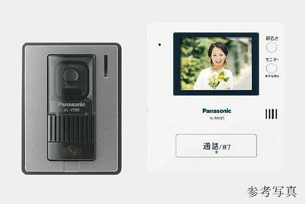 【テレビドアホン】見やすい約3.5型カラー液晶を採用。夜間の訪問者もカラーで確認できるドアホン。
すっきりとしたデザインで使いやすさに配慮しています。