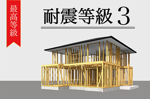 【■耐震等級3■】最高等級の耐震等級3となるよう設計いたします。さらに制震装置がつきますので、大きな地震や繰り返す余震も、少ない揺れで地震に耐えることができます。