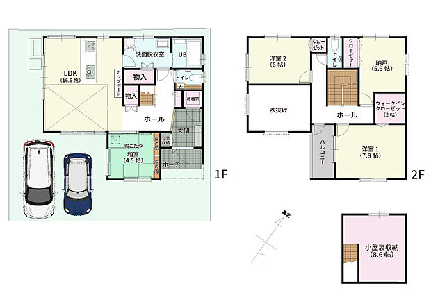 【3LDK+フリールーム+小屋裏収納(固定階段付)】ZEH+/W断熱/蓄電池7.4kW搭載/全館調湿空調+DESICA HOME AIR搭載