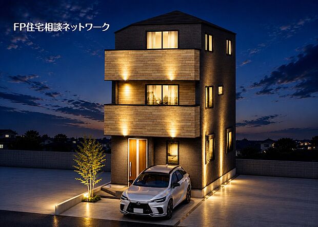 ■外観■本画像はAIがCGで家具作成しており、実際の現地に家具は設置されておりません。また、販売価格に家具、小物等は含まれておりません。