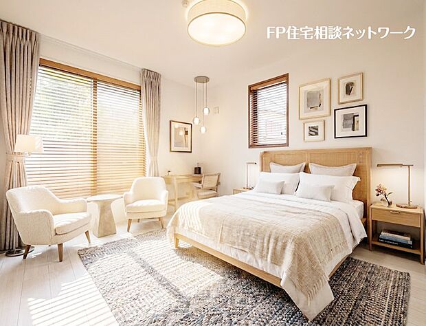 本画像はAIがCGで、販売価格に家具等は含まれておりません。ブラインド設置には有償で工事が必要です。