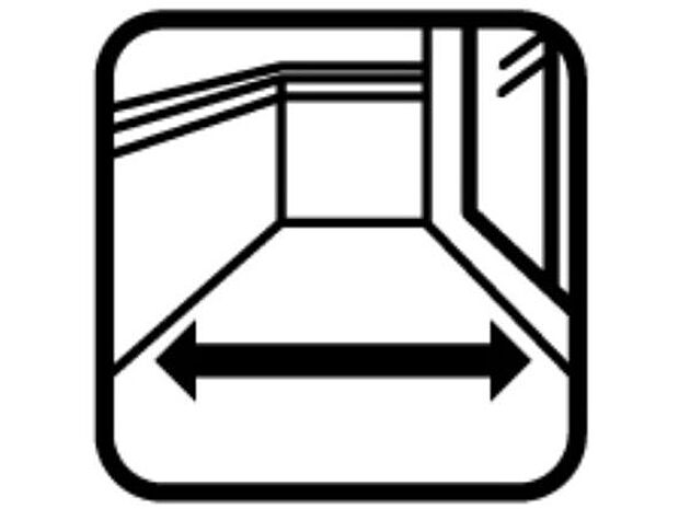 【その他内観】ワイドバルコニー　洗濯物を干すだけのスペースではもったいない多用途にご利用いただけるワイドバルコニーです。